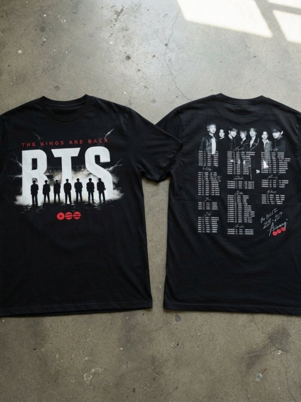 BTS The Kings Are Back Tour Graphic T-Shirt